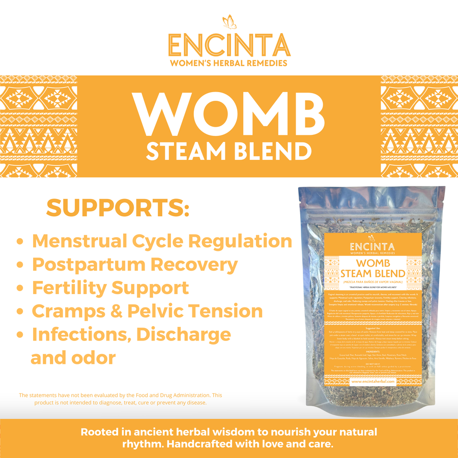 Womb Steam Blend – Herbal Steam Ritual for Women, 4 oz
