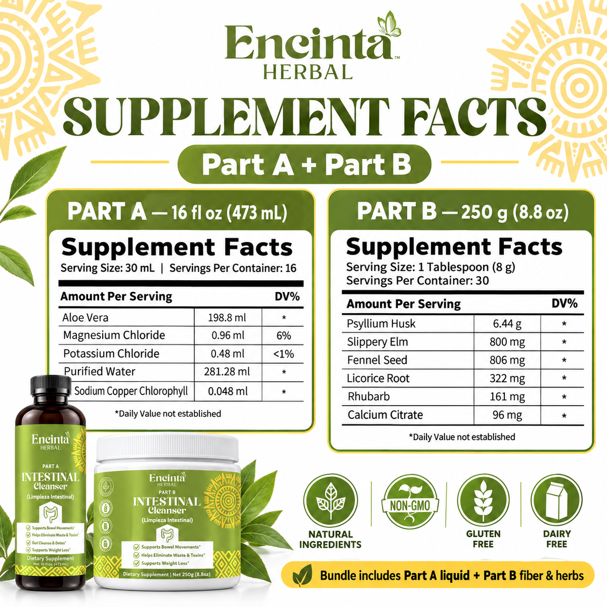 2-Part Intestinal Cleanser Bundle | Part A + Part B