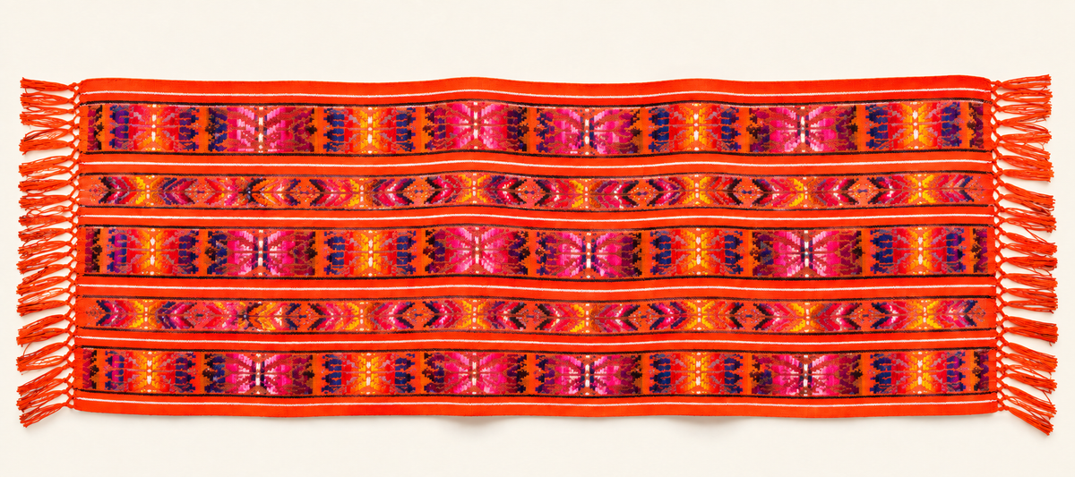 Handwoven Rebozo | Traditional Manteado & Womb-Care Shawl